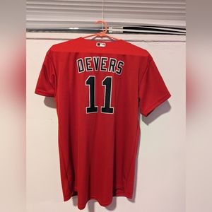 Red Youth XL Red Sox Devers Officially Licensed MLB Jersey